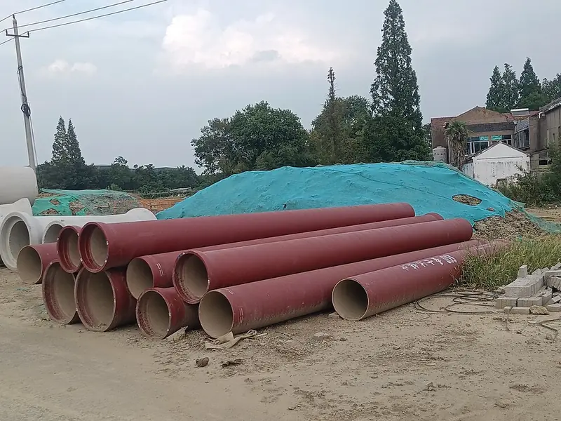 Tubos de aço com revestimento externo vermelho
