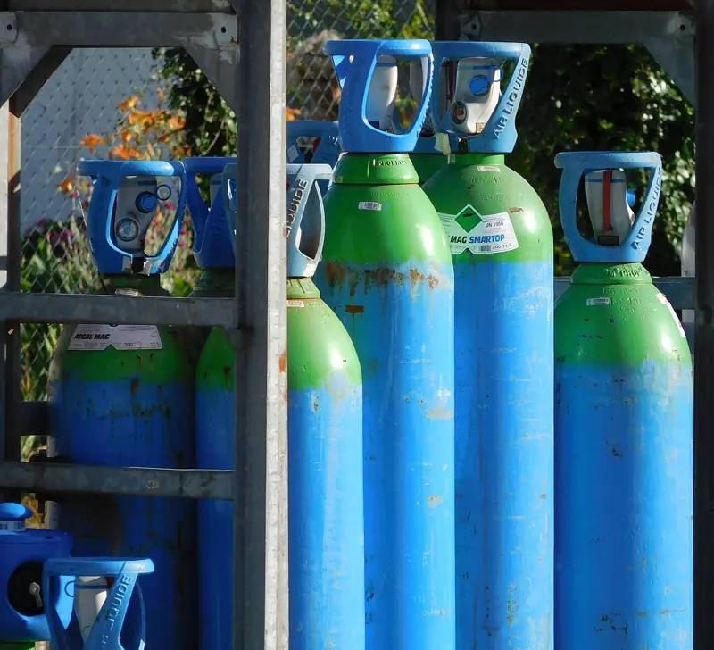 Cilindros de gases para soldagem